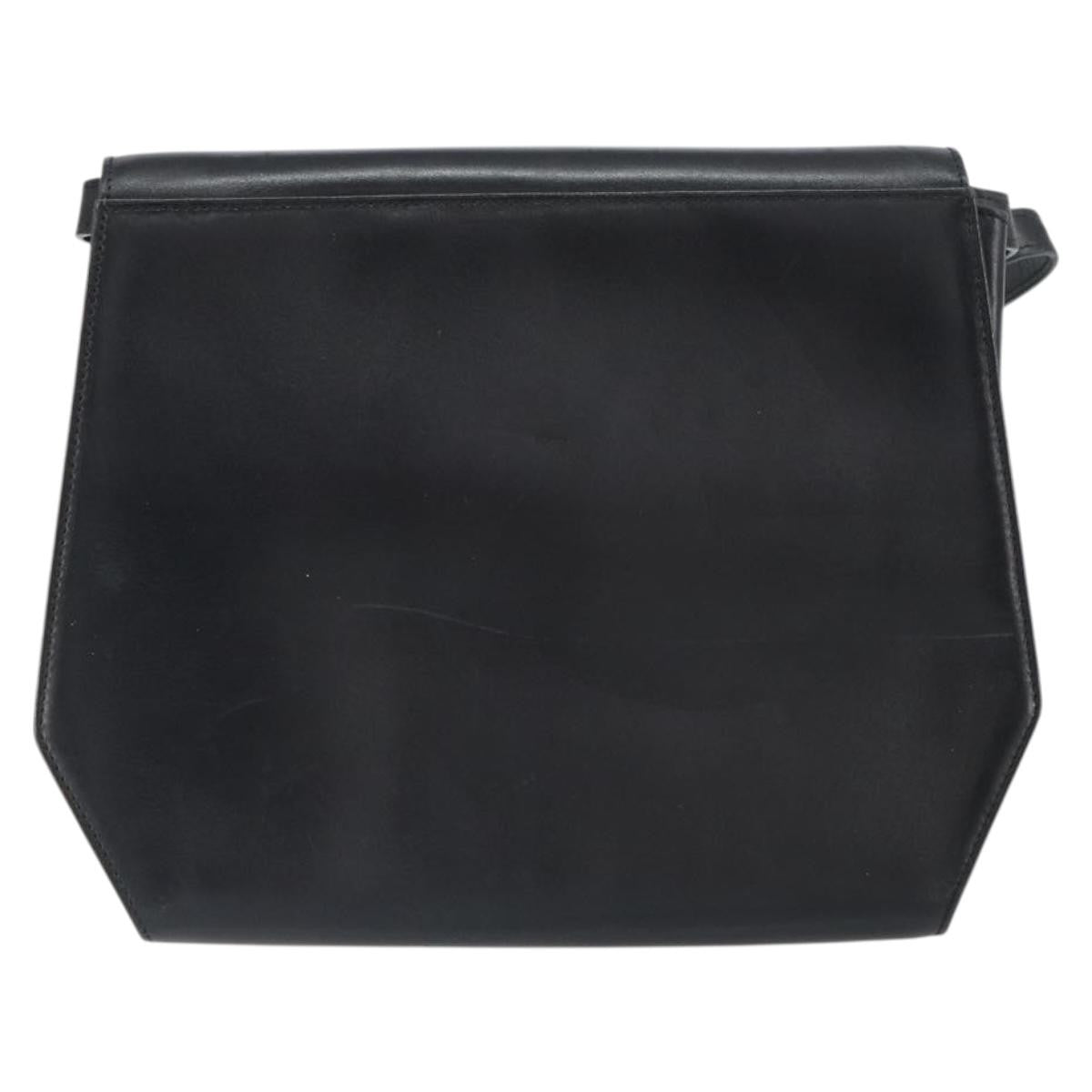 Salvatore Ferragamo Vintage Shoulder Bag Leather, BLACK, LEATHER, Shoulder bag