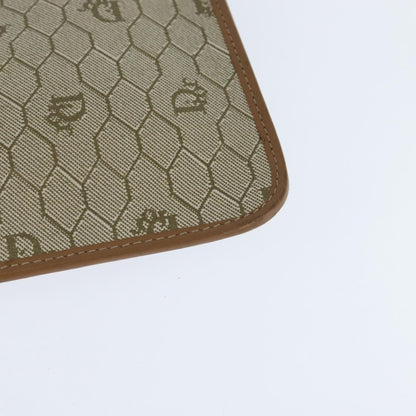 Christian Dior Vintage honeycomb clutch Canvas, BEIGE, CANVAS, Clutche & pouche