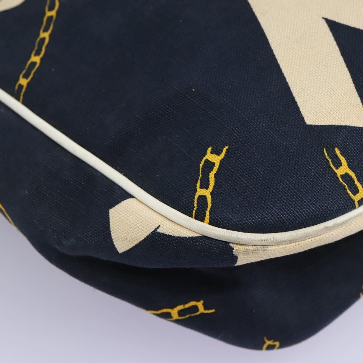 Chanel Miss Mademoiselle Shoulderbag Canvas, NAVY, CANVAS, Shoulder bag