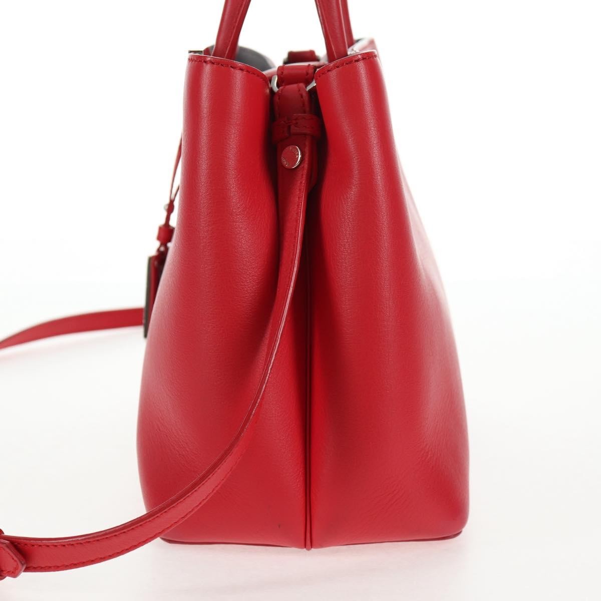 Fendi 2Jours Bag Leather, RED, LEATHER, Handbag