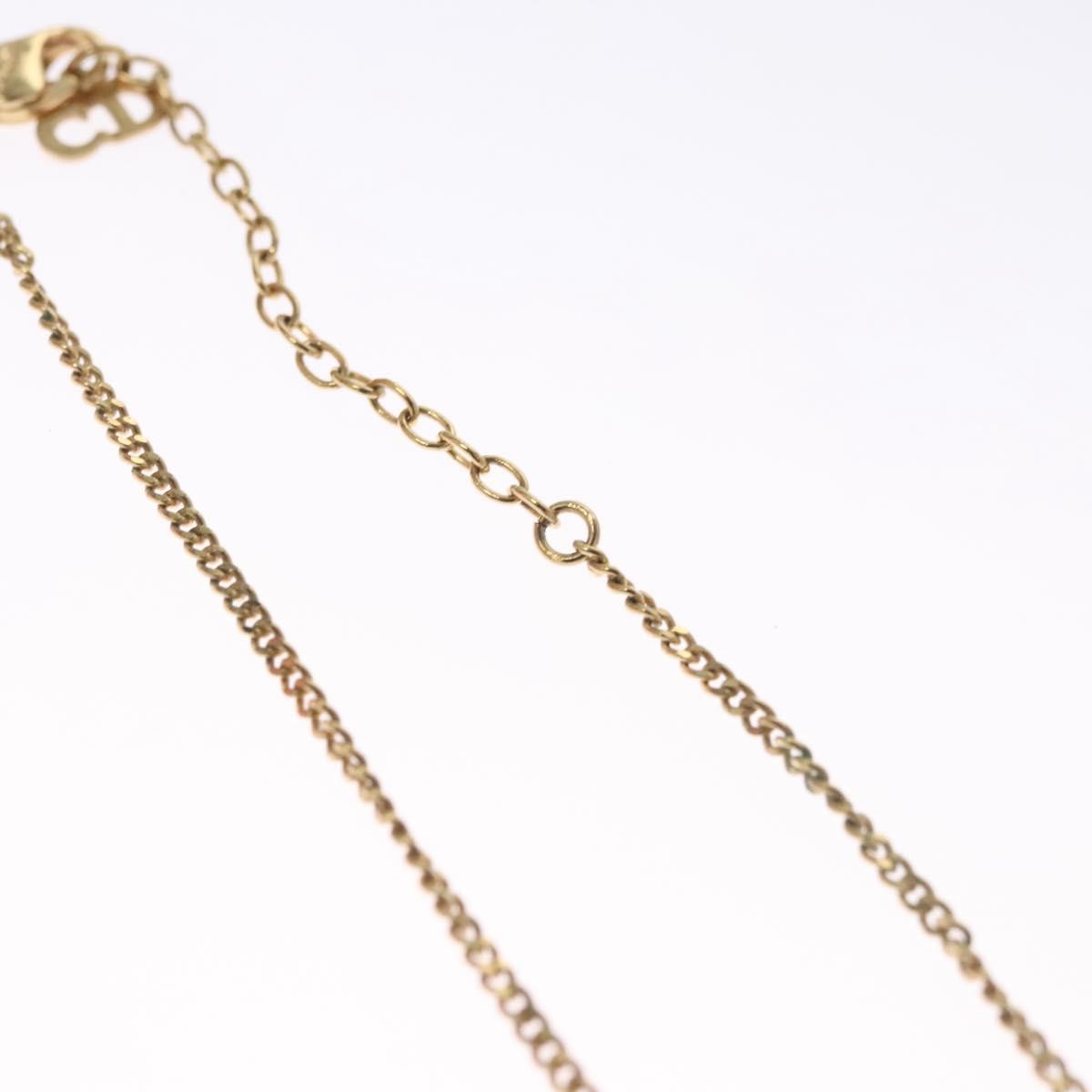 Christian Dior CD Pendant Necklace Metal, GOLD, METAL, Necklace