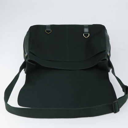 Louis Vuitton Dersou Bag Taiga Leather and Canvas, GREEN, LEATHER, Shoulder bag