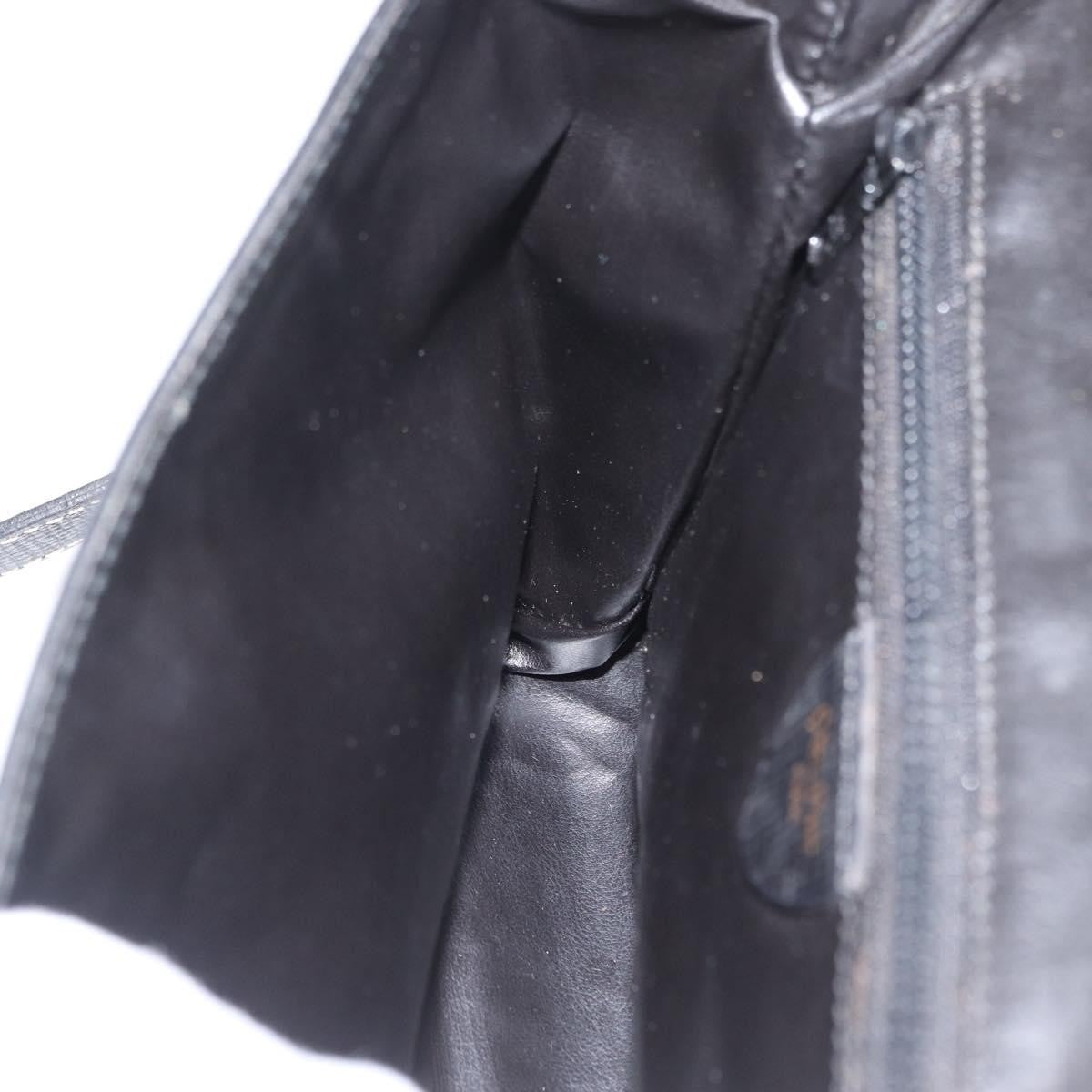 Celine Circle Logo Shoulder Bag Leather, BLACK, LEATHER, Shoulder bag
