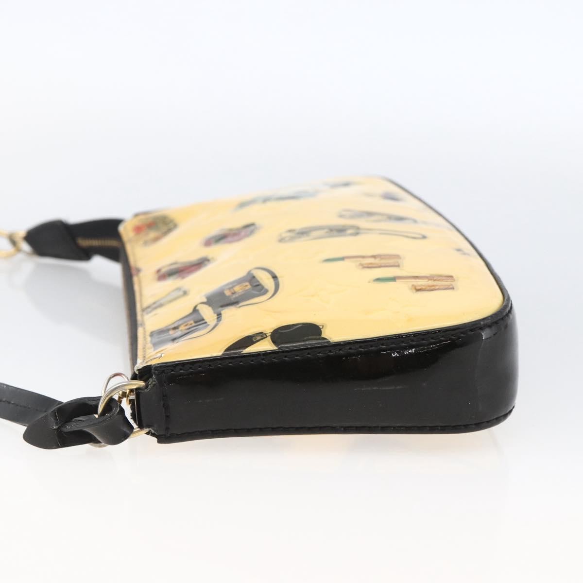 Louis Vuitton Pochette Accessoires NM Limited Edition Stickers Monogram Vernis, WHITE, PATENT_LEATHER, Clutche & pouche