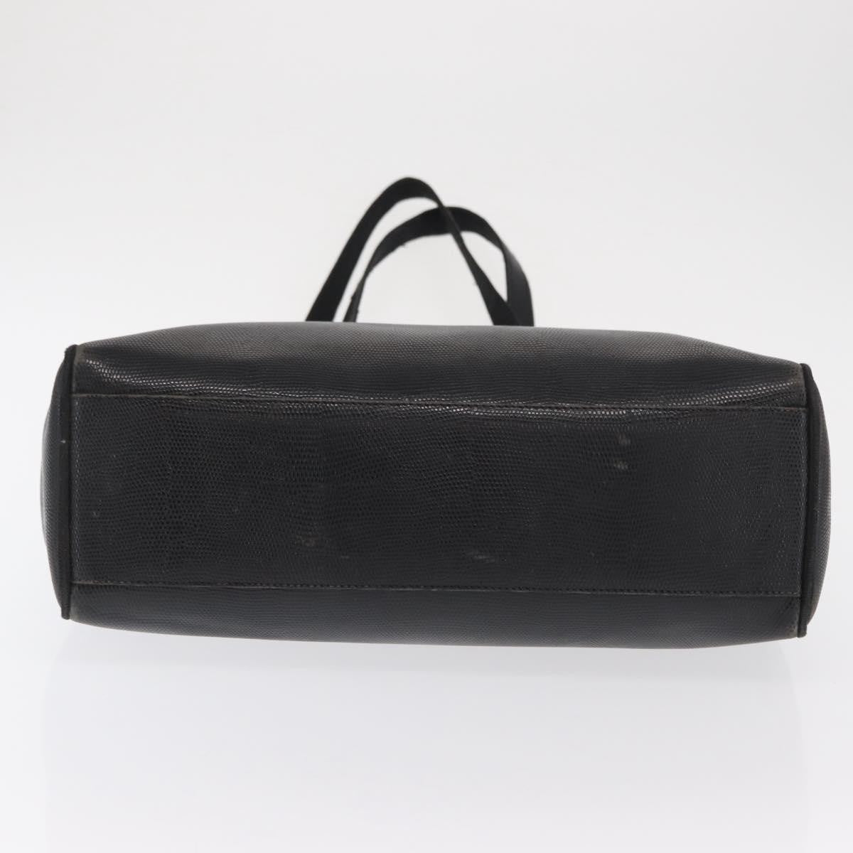 Salvatore Ferragamo Vara Tote Leather, BLACK, LEATHER, Tote bag