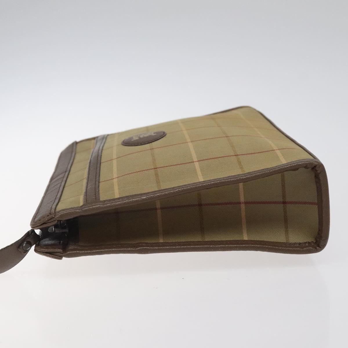 Burberry Nova check Pochette Canvas, BEIGE, CANVAS, Clutche & pouche