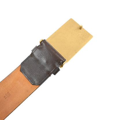 Louis Vuitton Utah Belt Leather, BROWN, LEATHER, Belts