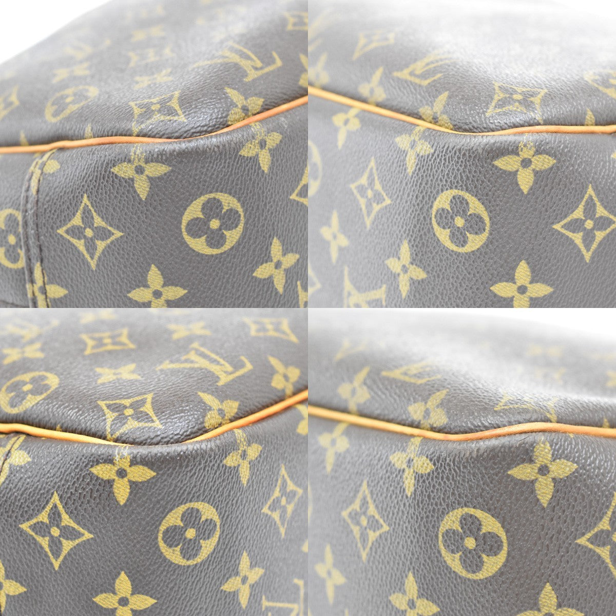 Louis Vuitton Deauville Handbag Monogram Canvas, BROWN, CANVAS, Handbag
