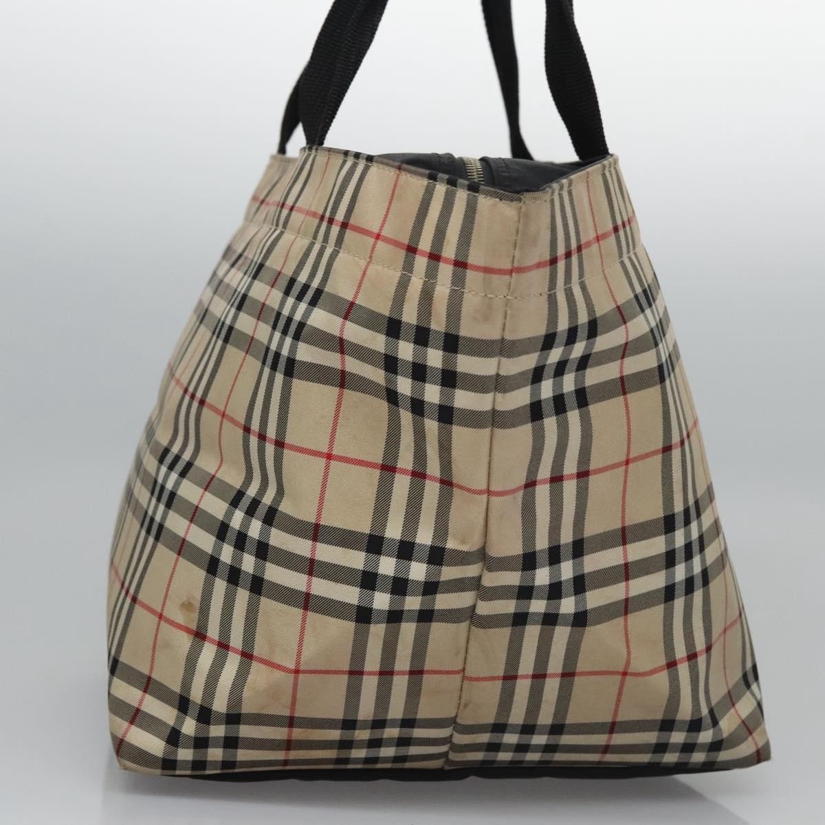 Burberry Nova Check Tote Nylon, BEIGE, NYLON, Tote bag