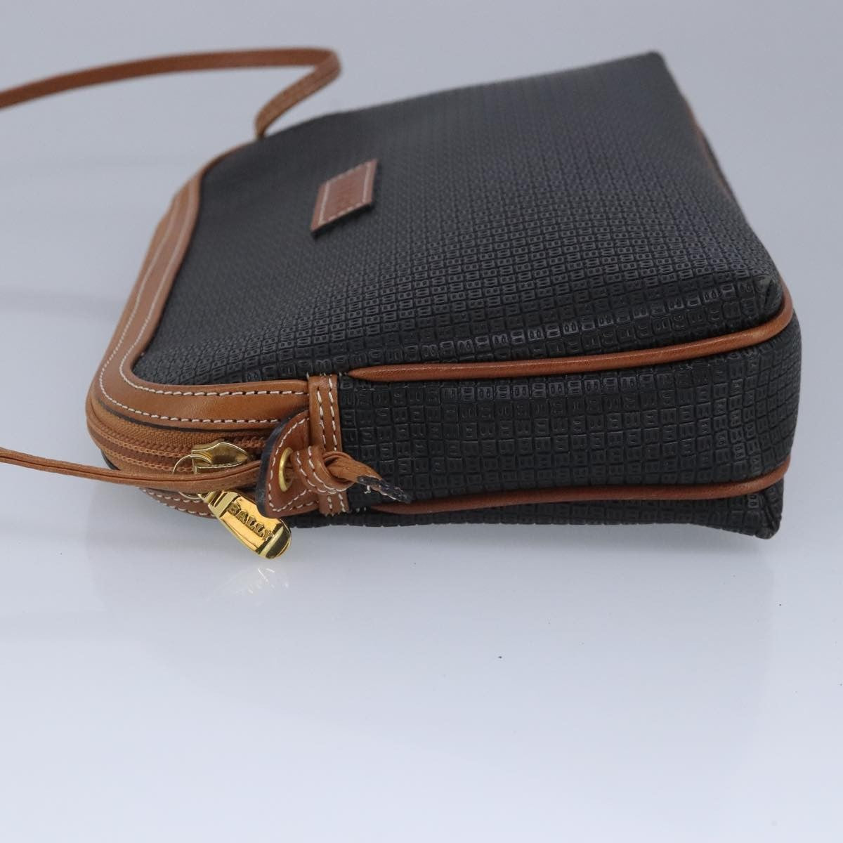 Bally Vintage Shoulder Bag Leather, BLACK, LEATHER, Shoulder bag