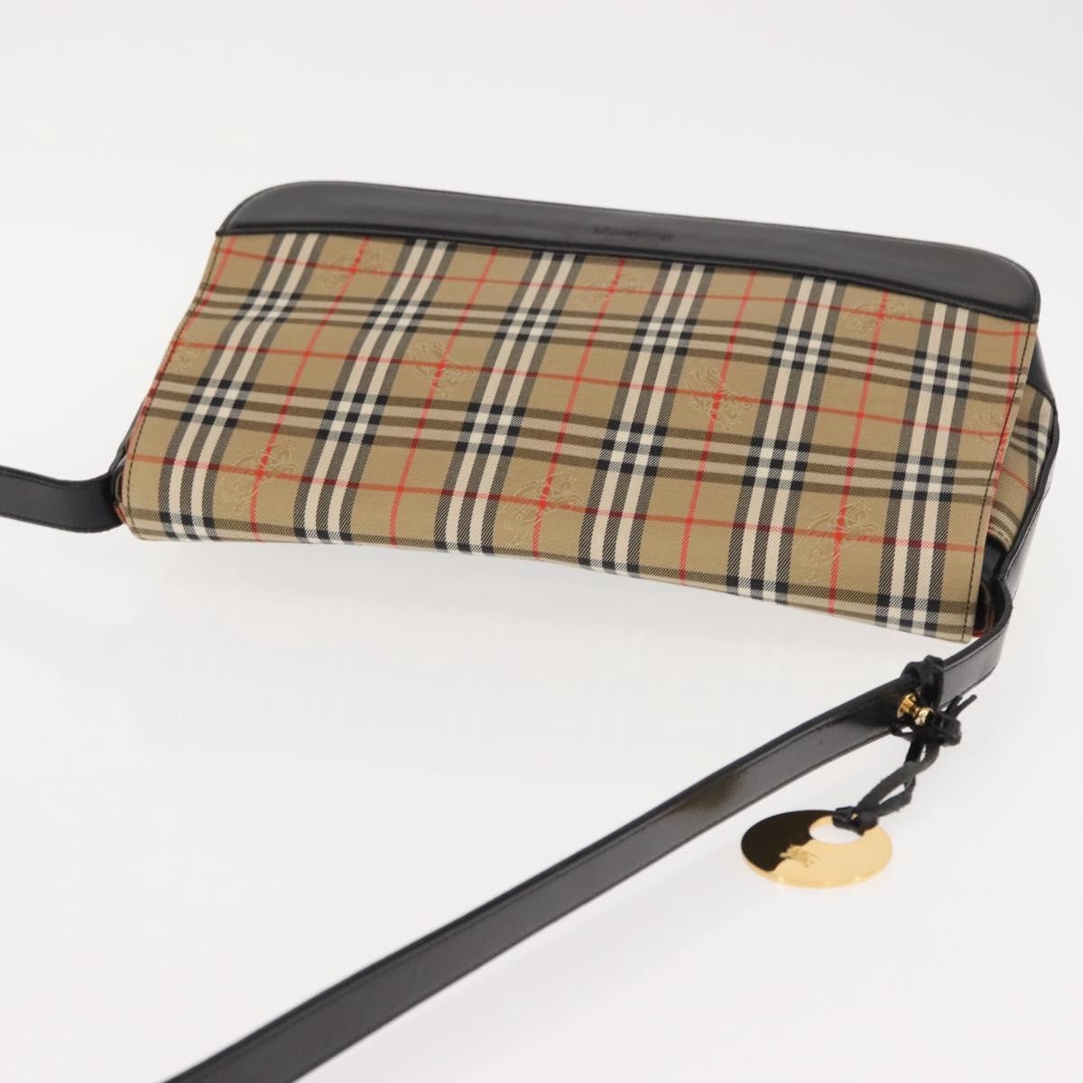 Burberry Nova check Shoulder bag Canvas, BEIGE, CANVAS, Shoulder bag