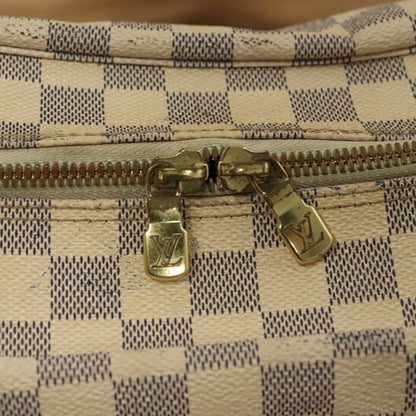 Louis Vuitton Naviglio Handbag Damier, WHITE, CANVAS, Shoulder bag
