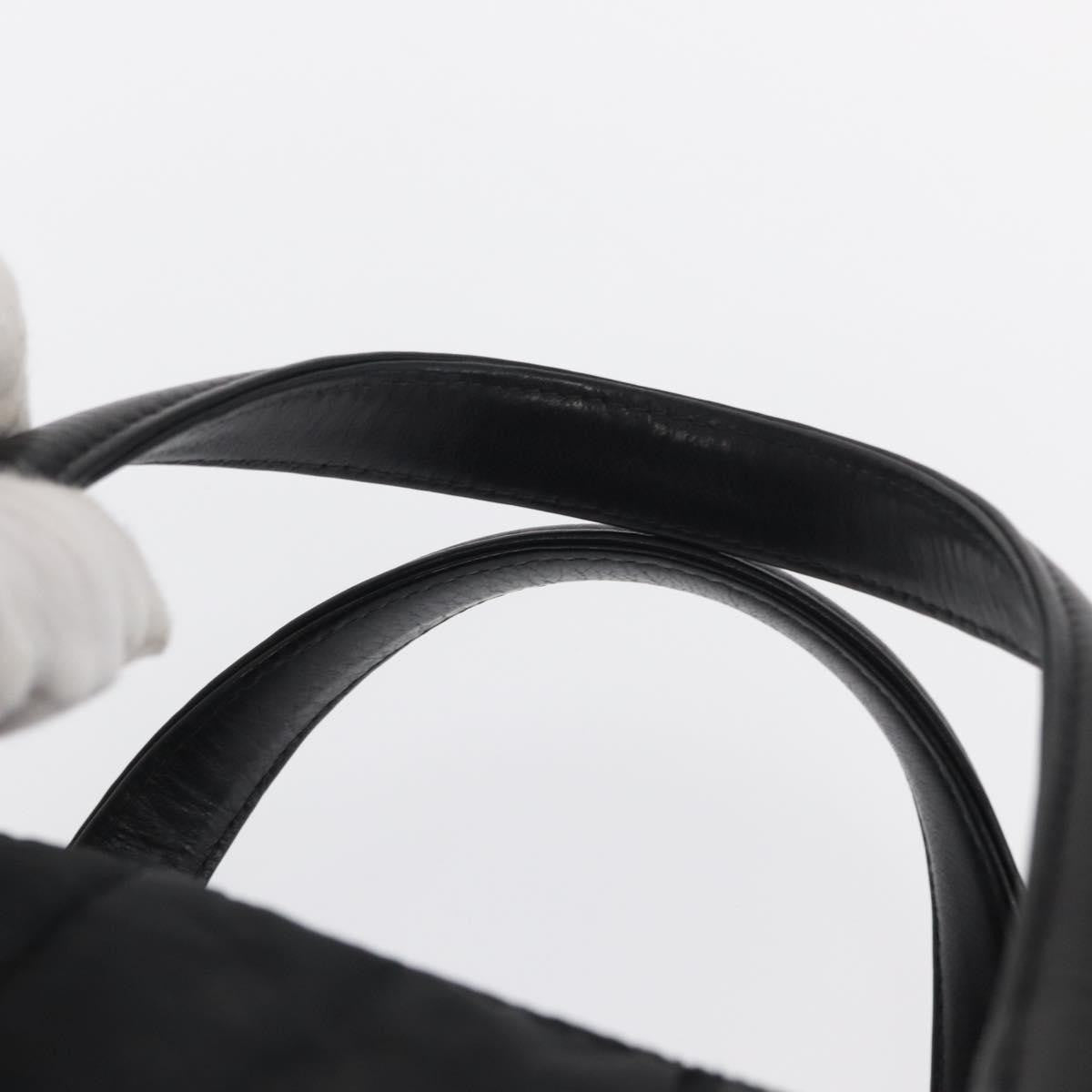 Chanel Square Stitch Boston Bag Quilted Nylon, BLACK, NYLON, Travel bag