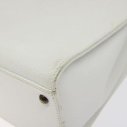 Chanel Vintage CC Lock Tote Caviar, WHITE, LEATHER, Shoulder bag