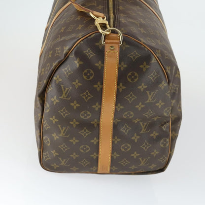 Louis Vuitton Keepall Bandouliere Bag Monogram Canvas, BROWN, CANVAS, Travel bag