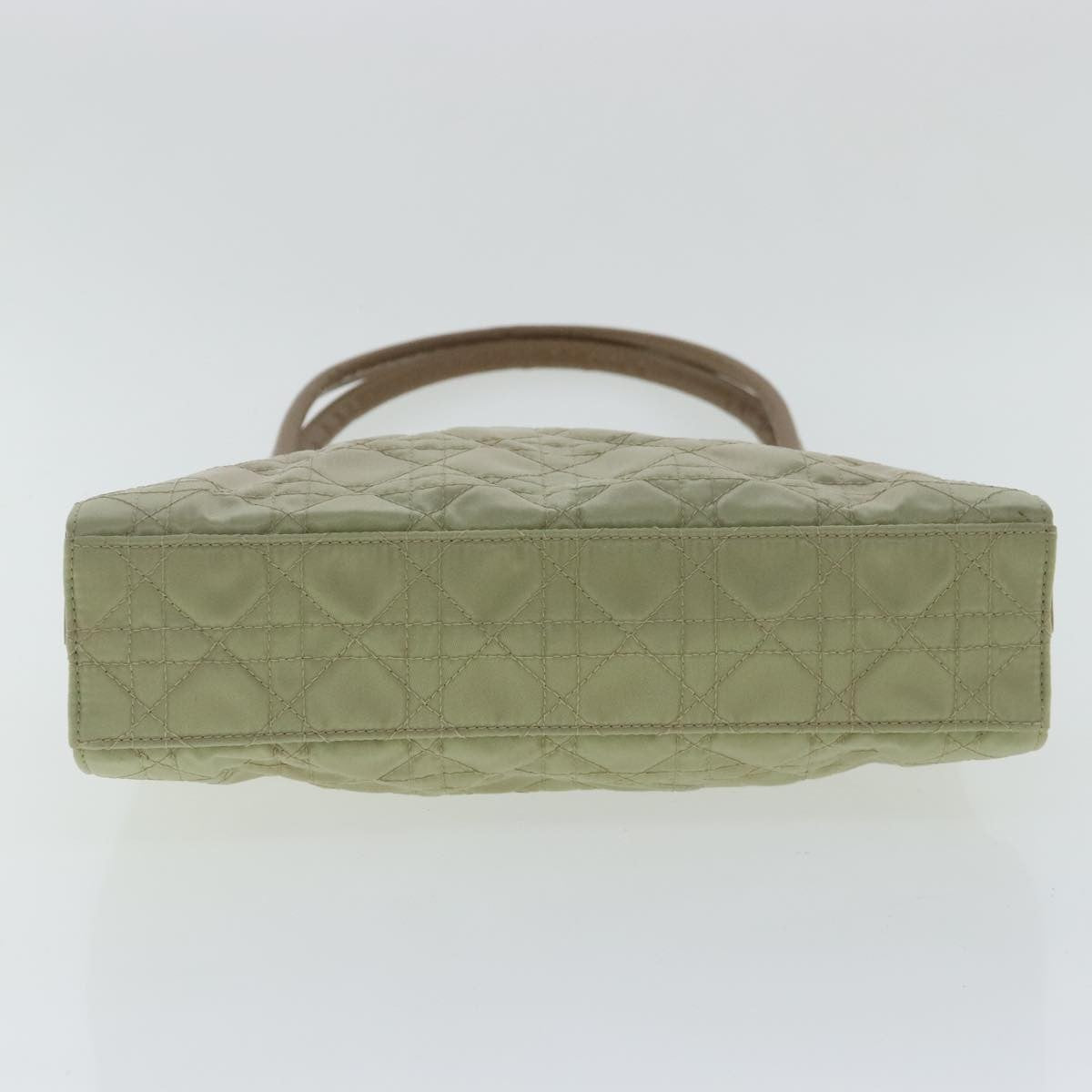 Christian Dior Vintage Tote Cannage Quilt Nylon, BEIGE, NYLON, Tote bag
