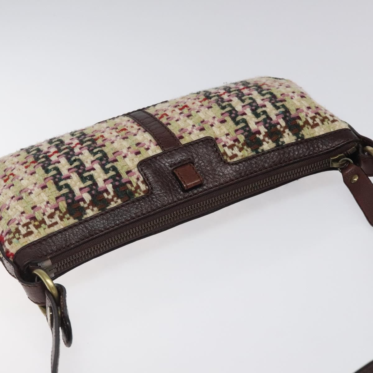 Burberry Vintage Shoulder Bag Wool, BEIGE, WOOL, Shoulder bag
