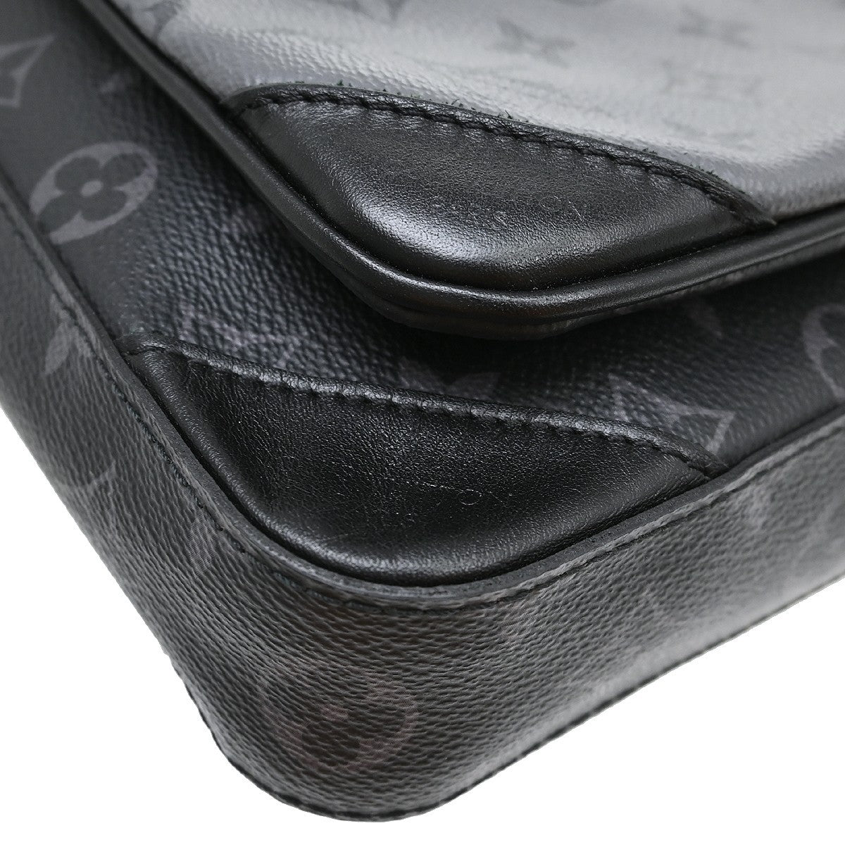 Louis Vuitton Trio Messenger Bag Reverse Monogram Eclipse Canvas, Black, Canvas, Shoulder Bag