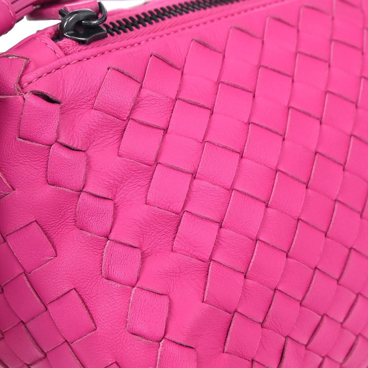 Bottega Veneta Intrecciato Handbag Leather, Pink, Leather, Handbag