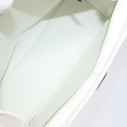 Chanel Vintage CC Lock Tote Caviar, WHITE, LEATHER, Shoulder bag