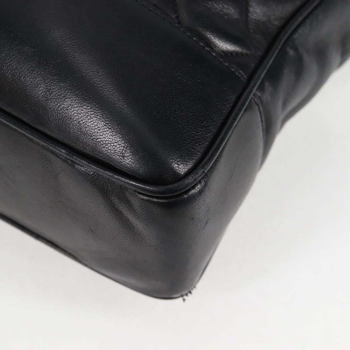 Chanel Vintage Shopping Tote Quilted Lambskin, BLACK, LEATHER, Tote bag