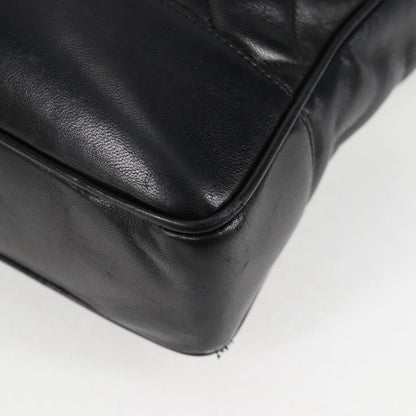 Chanel Vintage Shopping Tote Quilted Lambskin, BLACK, LEATHER, Tote bag