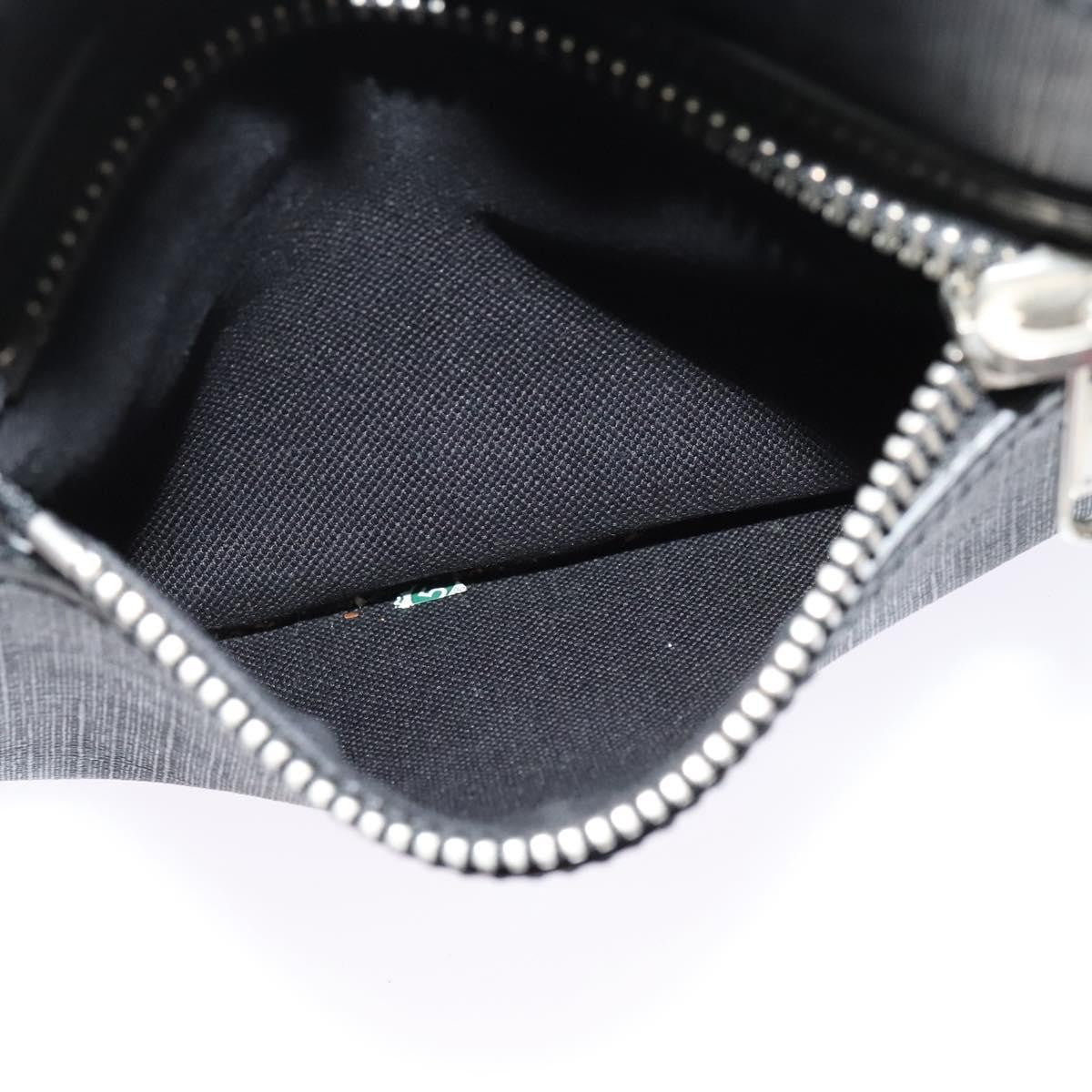 Gucci Web Strap Front Zip Messenger Bag GG Coated Canvas, BLACK, CANVAS, Crossbody bag