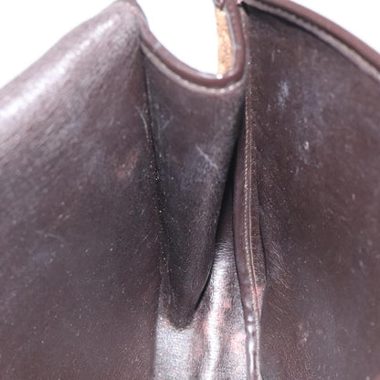 Christian Dior Vintage Trotter Flap Shoulder Bag Canvas, BROWN, CANVAS, Shoulder bag