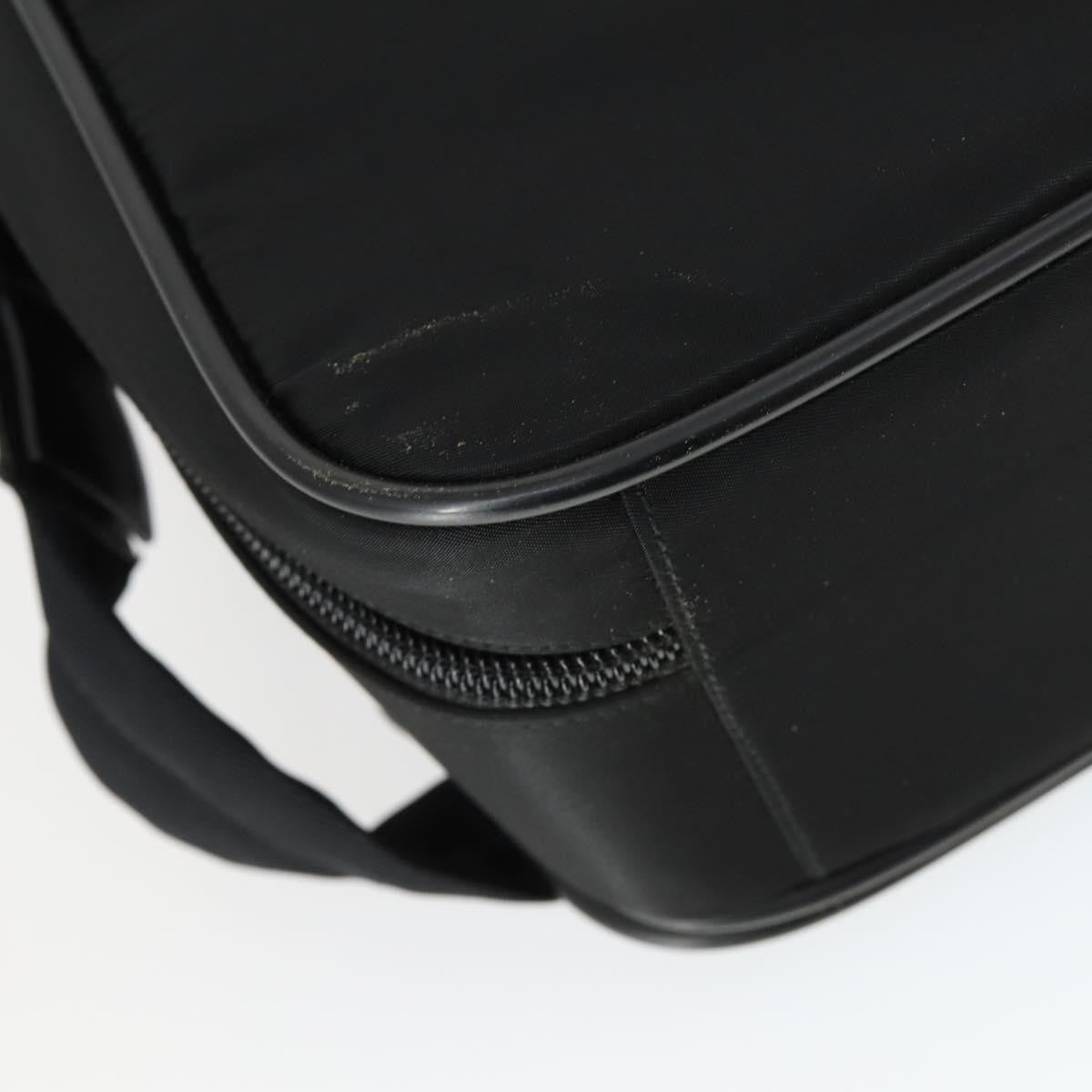 Prada Convertible Front Pocket Briefcase Tessuto with Saffiano Leather, Black, Nylon, Briefcase