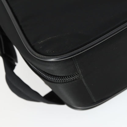 Prada Convertible Front Pocket Briefcase Tessuto with Saffiano Leather, Black, Nylon, Briefcase