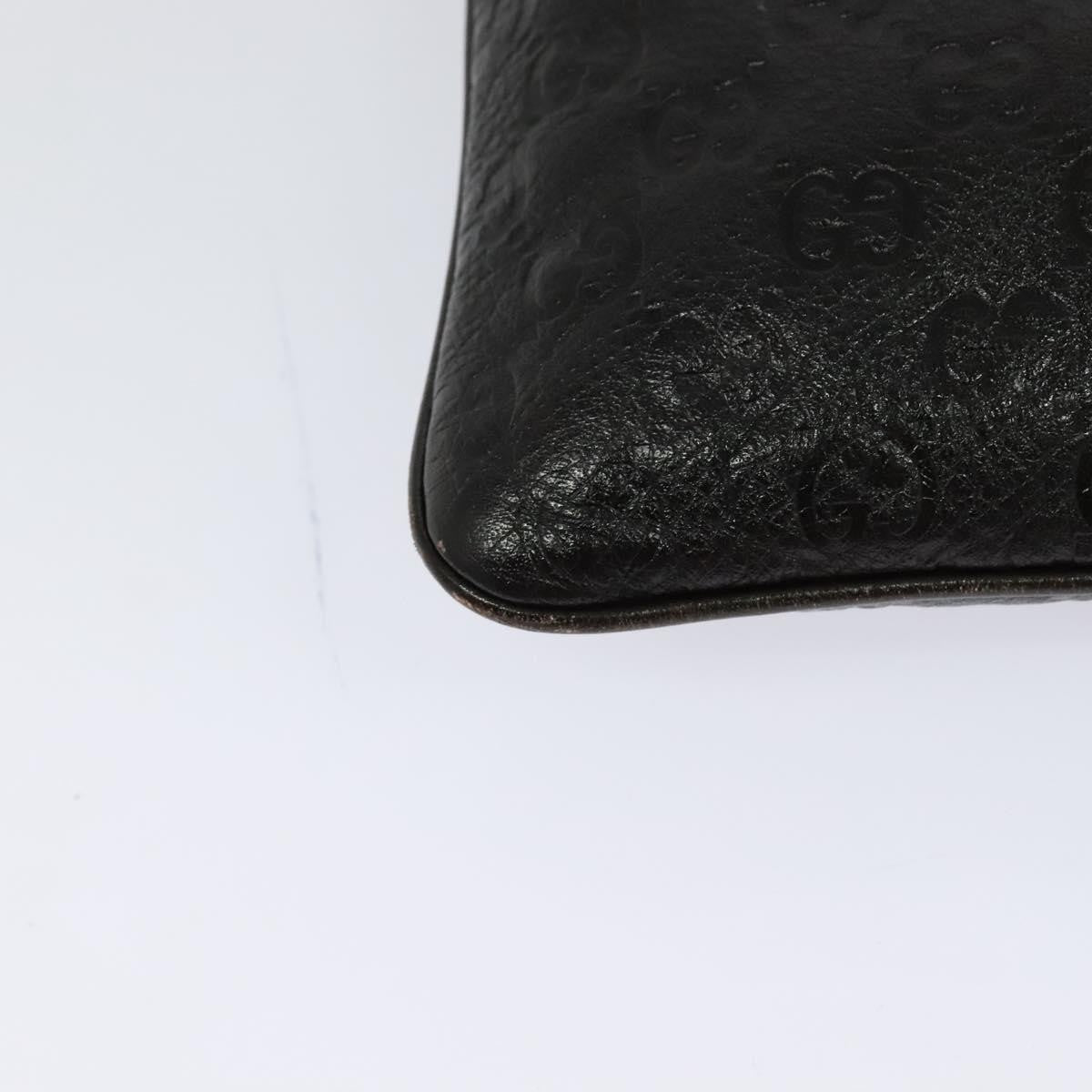 Gucci Zip Top Messenger Bag Guccissima Leather, BROWN, LEATHER, Shoulder bag