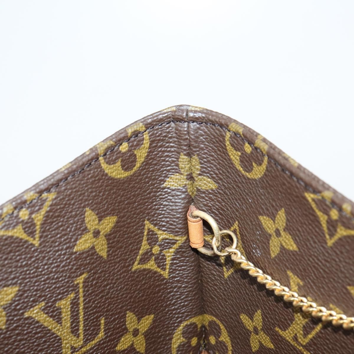 Louis Vuitton Shopping Sac Handbag Monogram Canvas, BROWN, CANVAS, Handbag