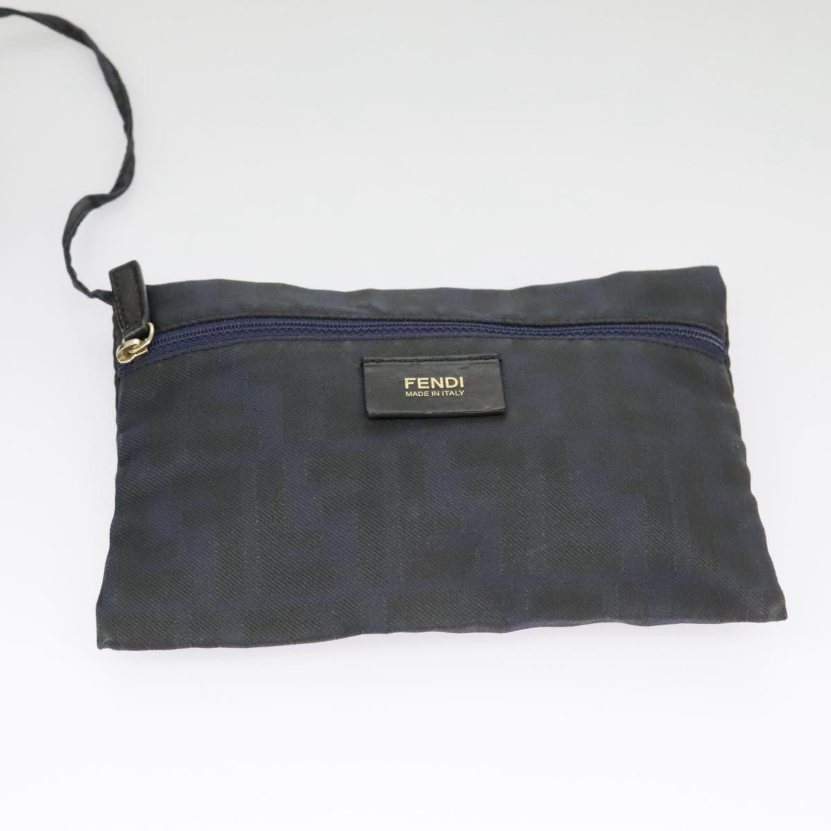 Fendi Zucca Tote bag FF motif, Navy, Canvas, Tote Bag