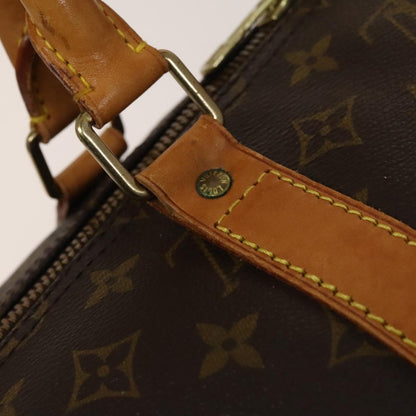 Louis Vuitton Keepall Bag Monogram Canvas, BROWN, CANVAS, Travel bag
