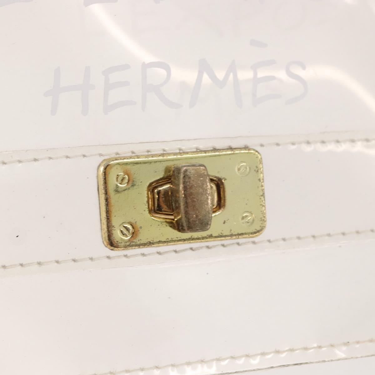 Hermes Kelly Handbag Vinyl, Clear, Plastic, Handbag
