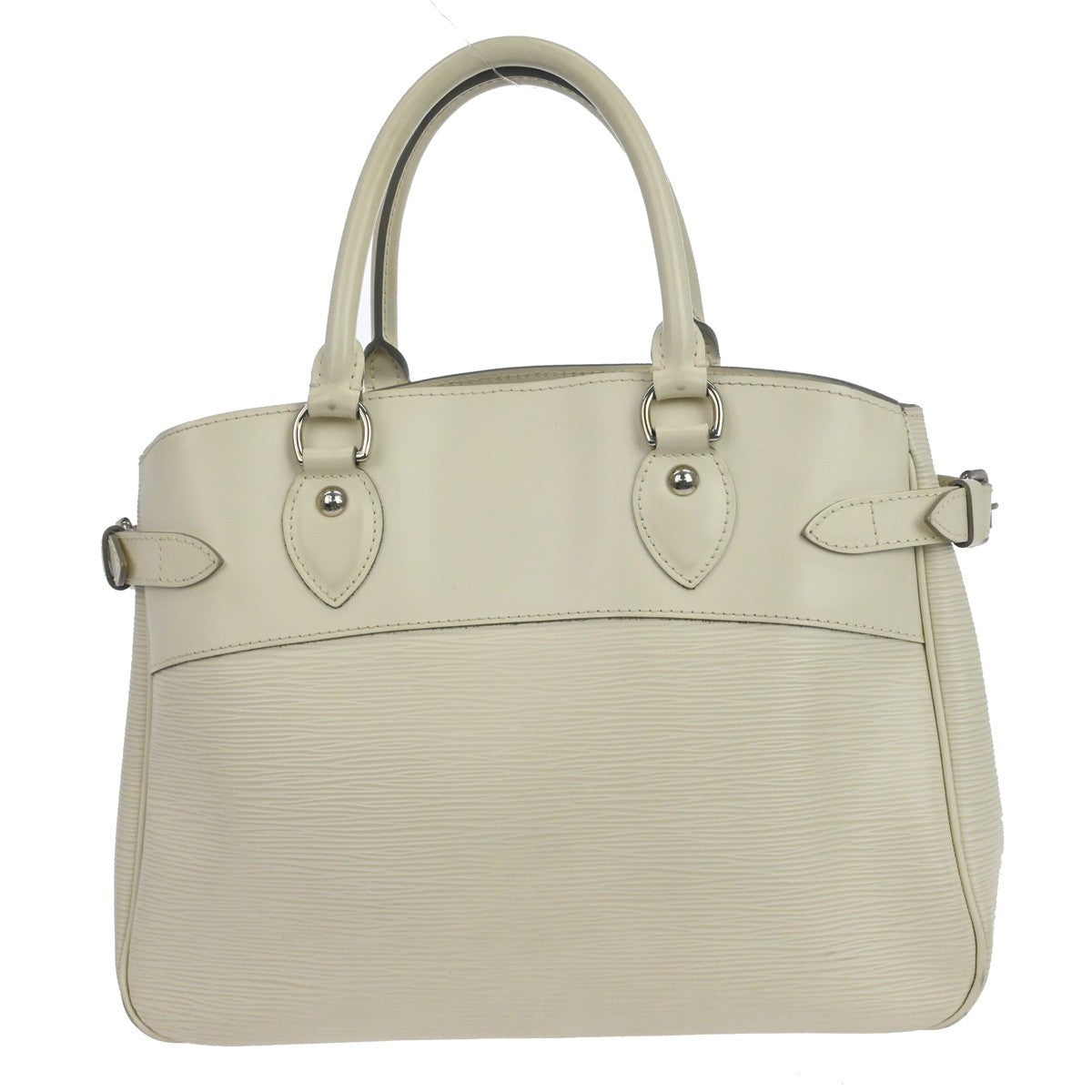 Louis Vuitton Passy Tote Epi Leather, White, Leather, Handbag