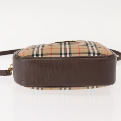 Burberry Nova check Shoulder bag Canvas, BEIGE, CANVAS, Shoulder bag