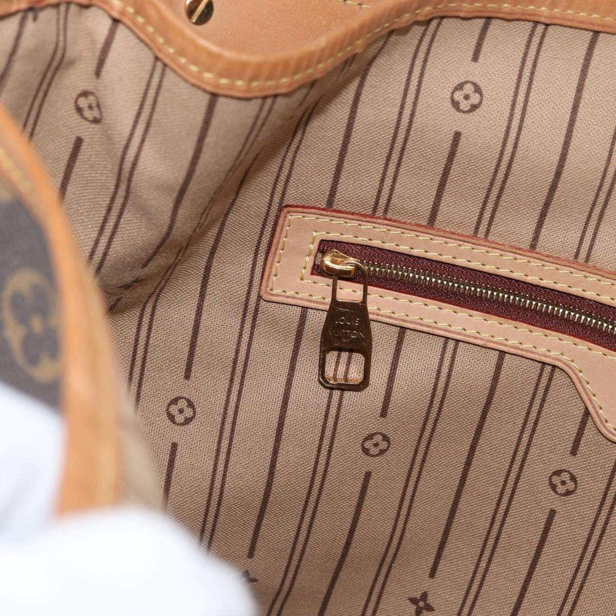 Louis Vuitton Delightful Handbag Monogram Canvas, BROWN, CANVAS, Tote bag