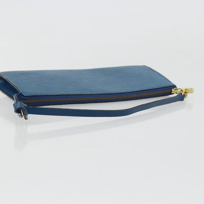 Louis Vuitton Pochette Accessoires Epi Leather, Blue, Leather, Clutch