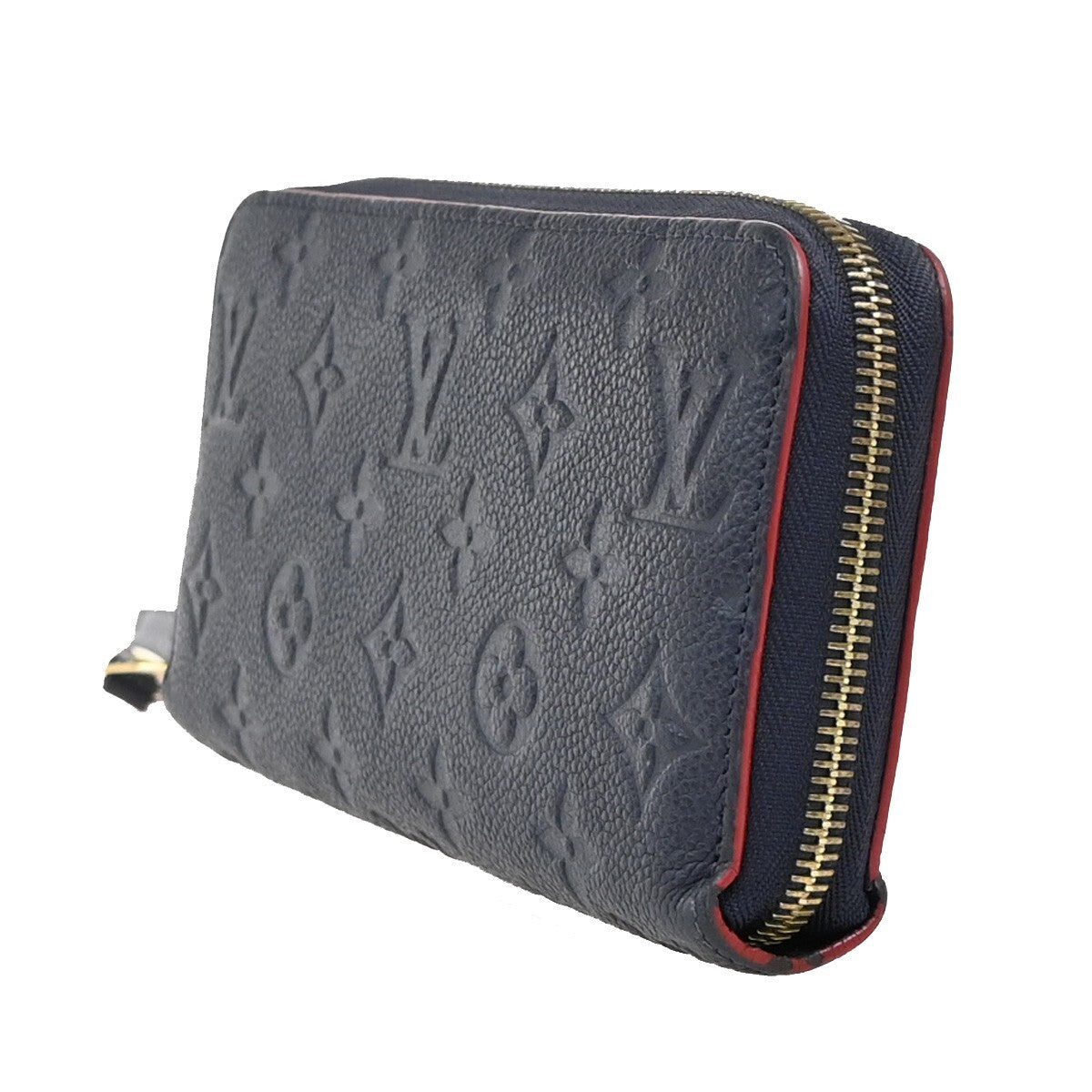 Louis Vuitton Zippy Wallet NM Leather Empreinte, NAVY, LEATHER, Wallets