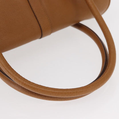 Salvatore Ferragamo Gancini Shoulder Bag Leather, BROWN, LEATHER, Shoulder bag