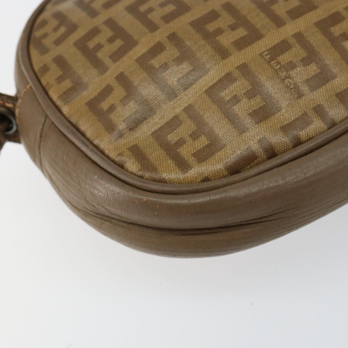 Fendi Zucchino Canvas, BEIGE, CANVAS, Shoulder bag
