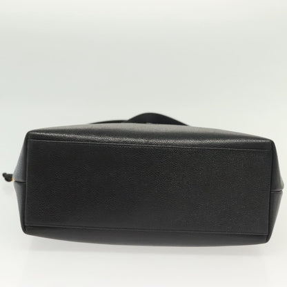 Chanel Vintage CC Logo Chain Tote Caviar, BLACK, LEATHER, Tote bag