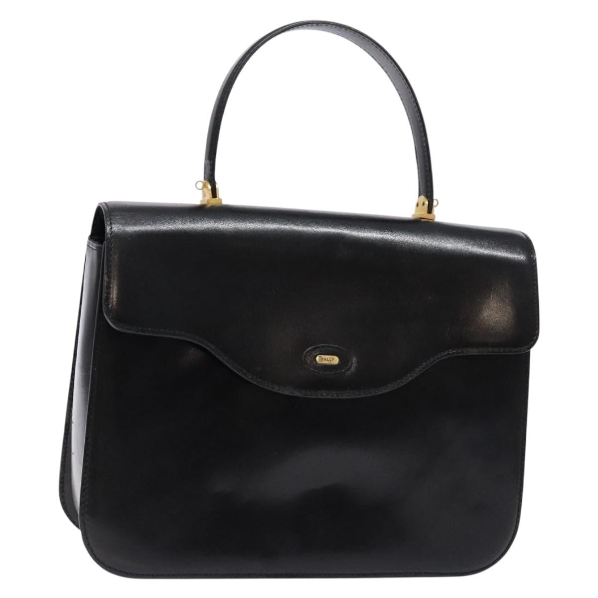 Bally Handbag Leather, Black, Leather, Handbag
