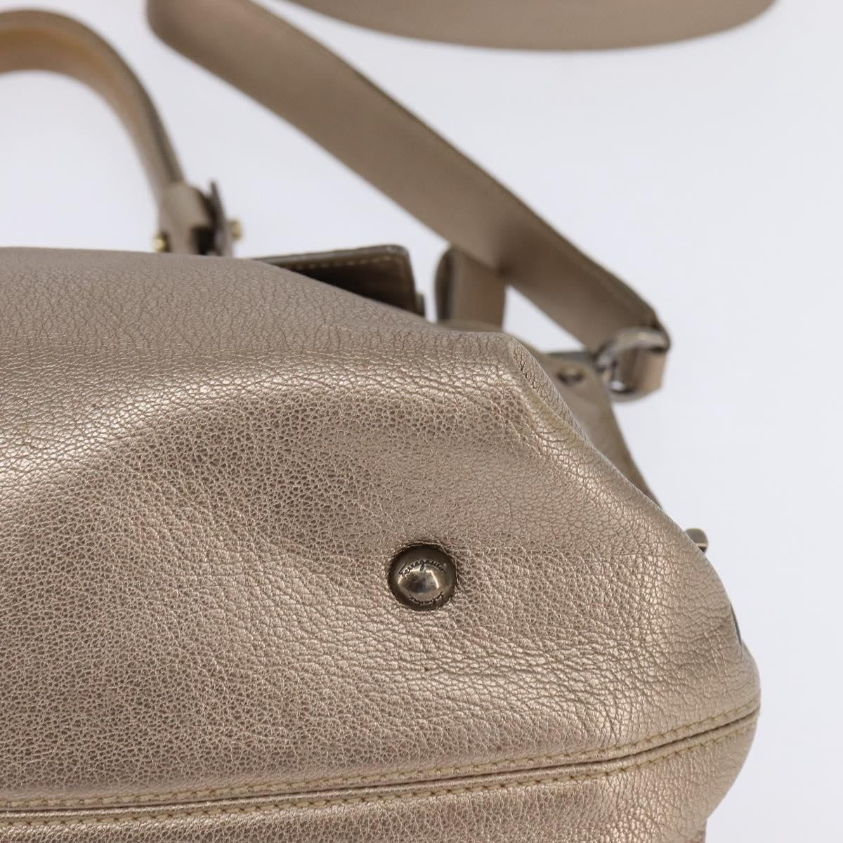 Salvatore Ferragamo Sofia Satchel Leather, BEIGE, LEATHER, Handbag