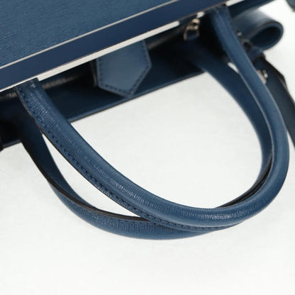 Fendi 2Jours Bag Leather, BLUE, LEATHER, Handbag