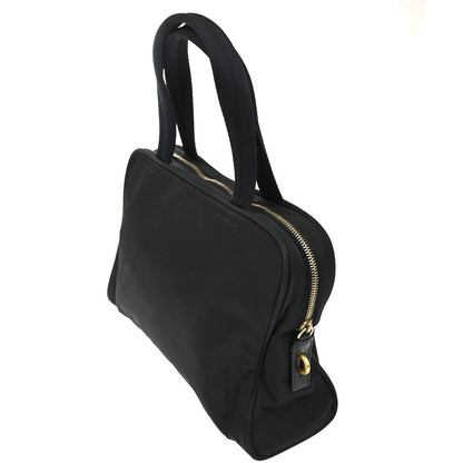 Prada Vintage Handbag Tessuto, Black, Nylon, Handbag