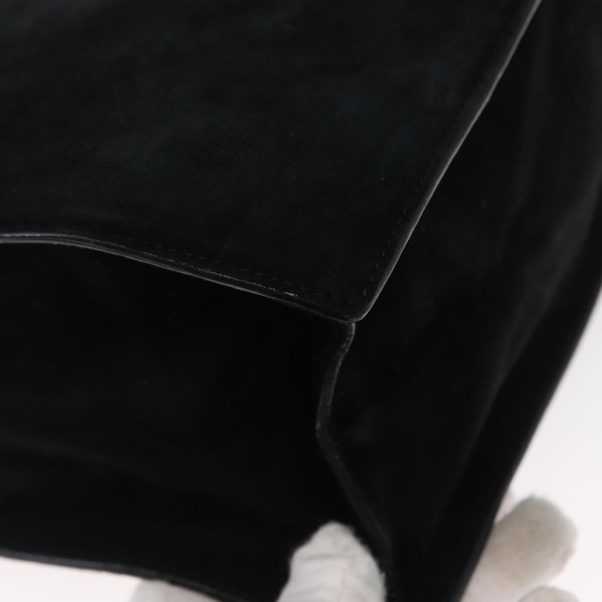Prada Vintage Handbag Suede, BLACK, SUEDE, Handbag