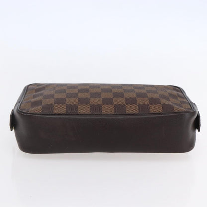 Louis Vuitton Trousse Toilette Damier Canvas, BROWN, CANVAS, Clutche & pouche