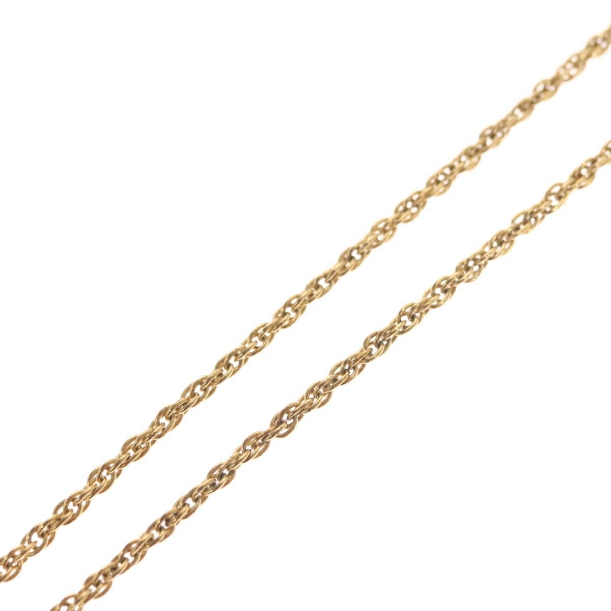 Christian Dior CD Round Pendant Necklace Metal, GOLD, METAL, Necklace